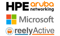 HPE Aruba Networking, Microsoft & reelyActive